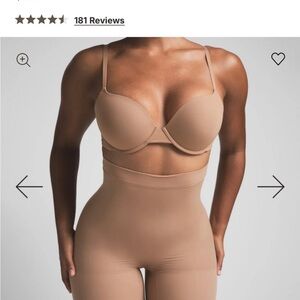 SKIMS High-Waist Seamless Sculpting Shorts - Nude/Tan